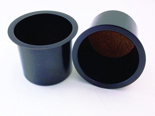 Black Aluminum Cup Holders (Pair)