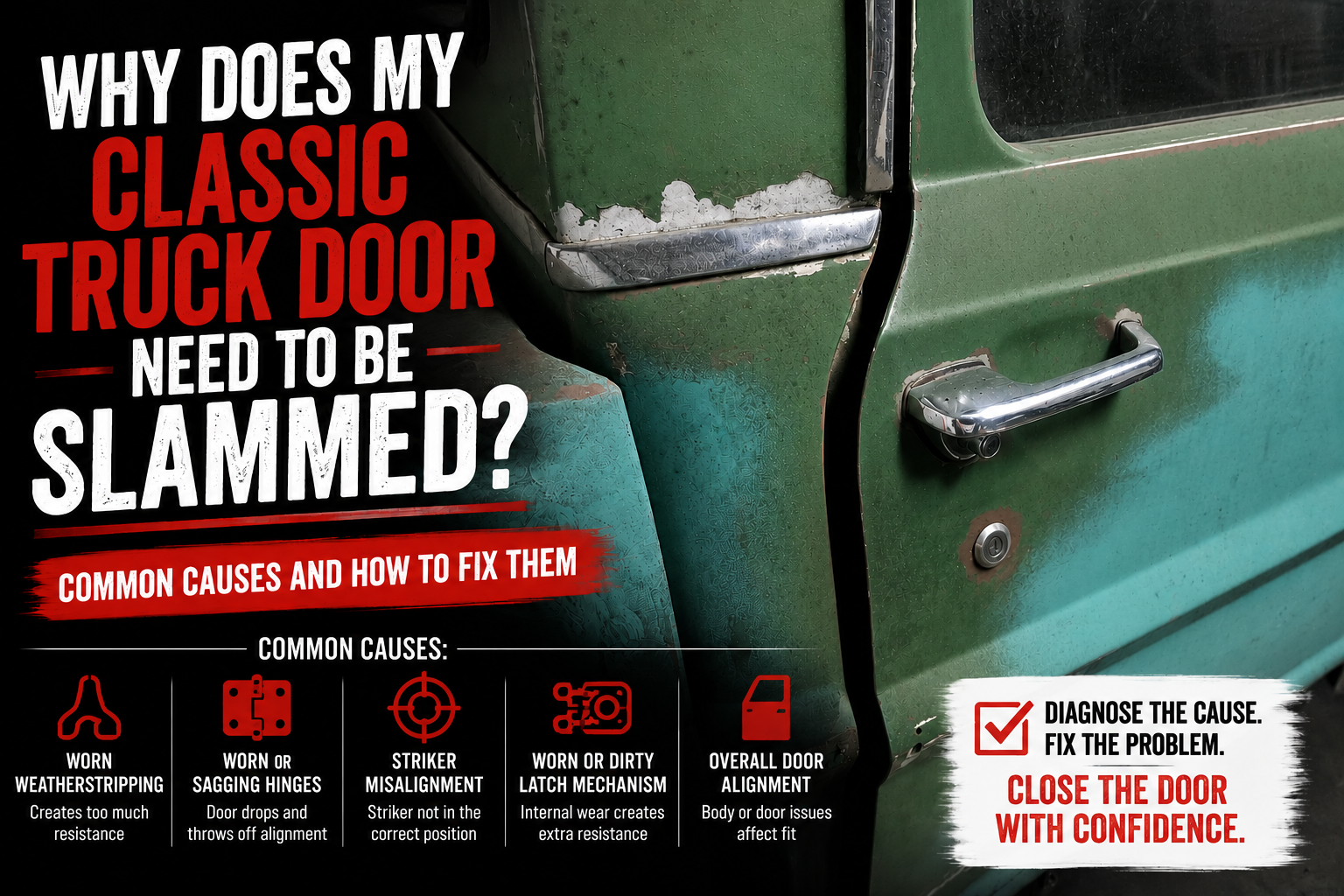 Why Does My Classic Truck Door Need to Be Slammed?