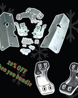 Altman Easy Latch Kit / Billet Aluminum Striker Block Upgrade for 1955-59 Chevy Trucks