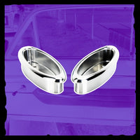 Oval Door Pulls with Radius Bezel