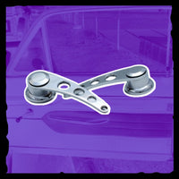 Salt Flat Series Door Handles and Window Cranks - Fully Stainless Steel